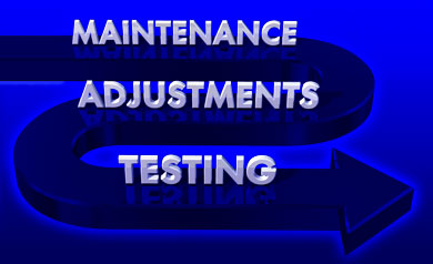 Maintenance, Adjustments, Testing